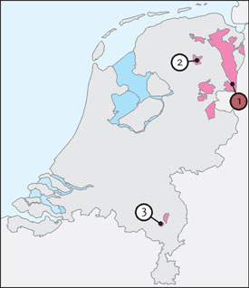 De hoogvenen in het oosten